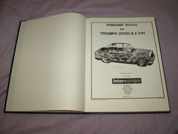 Intereurope Workshop Manual Triumph 2000 2.5PI from 1963. (3)