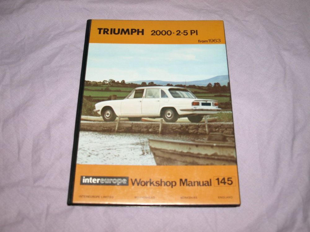 Intereurope Workshop Manual Triumph 2000 2.5PI from 1963.