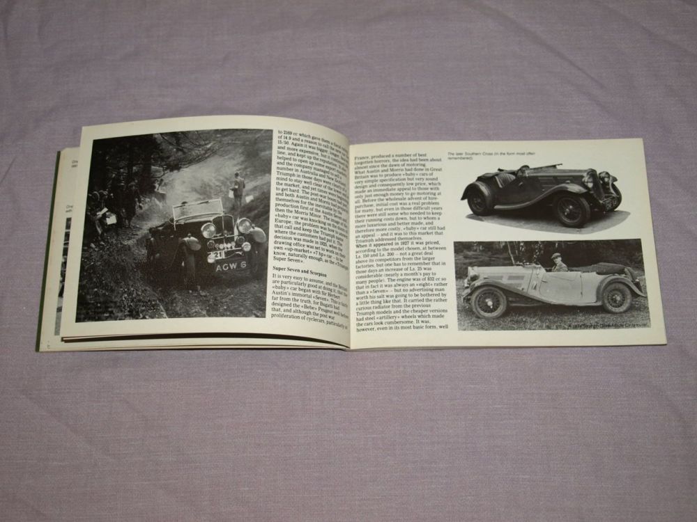 Triumph Pocket History by Michael Frostick. History of Triumph Cars.