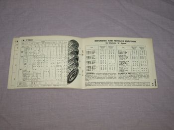 Michelin Tyres Retail &amp; User Price List 1965. (5)