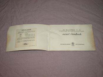 Ford Anglia Owners Handbook. (3)
