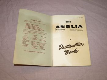 Ford Anglia 1953 Onwards Instruction Book. (2)