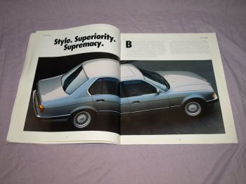 BMW 750i 750iL Sales Brochure, 1989. (3)