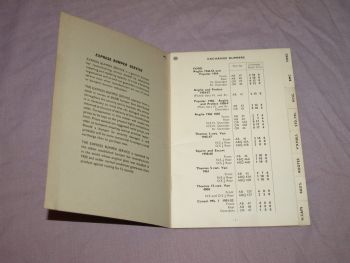 Rooks Motor Factors Price List. 1960s. (2)