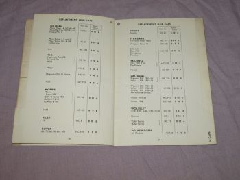Rooks Motor Factors Price List. 1960s. (5)