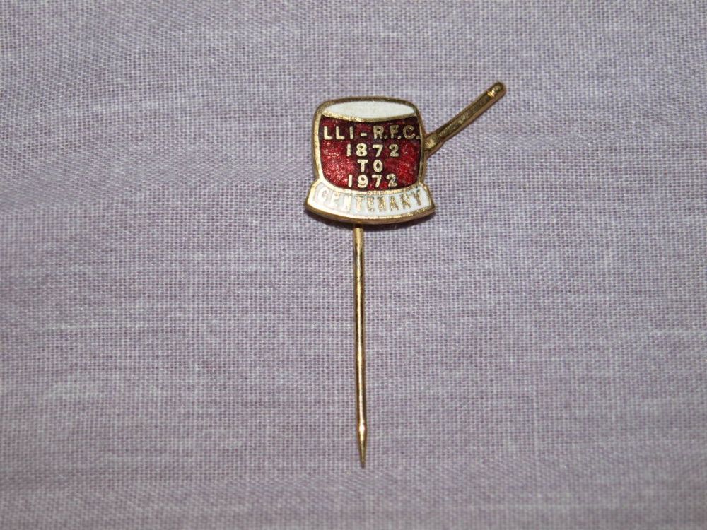 Llanelli LLI RFC 1872-1972 Centenary Pin Badge.