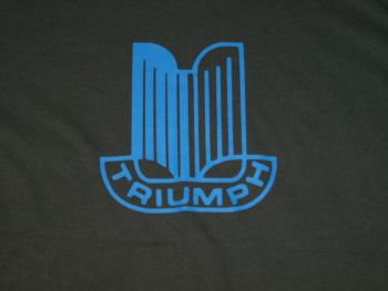 Triumph Classic Car Shield Logo T Shirt. Mens, Large. (2)