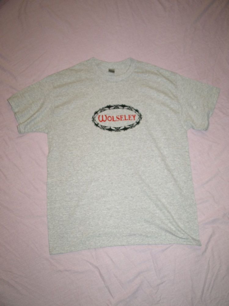 Wolseley Classic Car Logo T Shirt. Mens, Large.