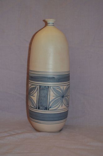David Beas Narrow Neck Pottery Vase. Tall (2)