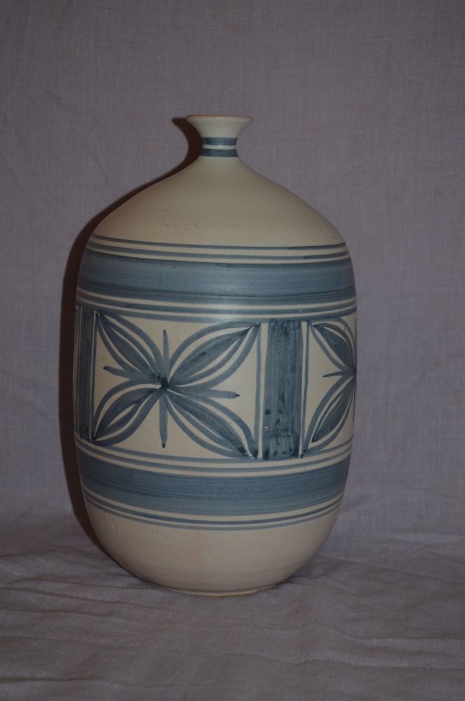 David Beas Narrow Neck Pottery Vase. Medium