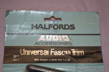 Classic Car RadioCassette Universal Fascia Mounting Trim Plate. Halfords. (