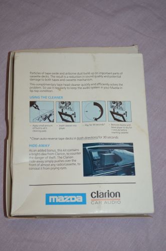 Clarion Car Audio Service Kit. Cassette Tape Head Cleaner. (4)