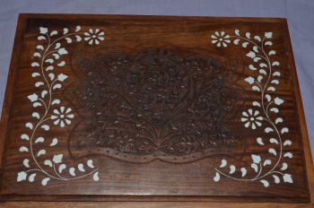 Art Nouveau Hardwood Writing Chest by Past Times. (2)