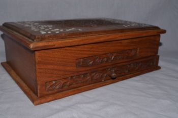 Art Nouveau Hardwood Writing Chest by Past Times. (5)