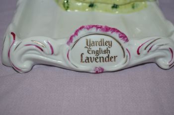 Yardley English Lavender Soap Dish Advertising Display Figures. (3)