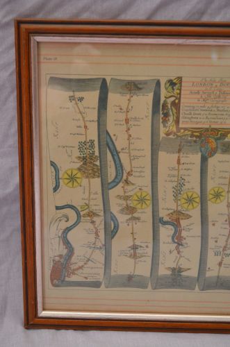 The Road From London To Dover Strip Map by John Ogilby. (3)