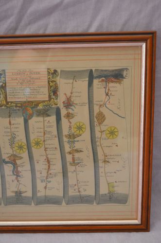 The Road From London To Dover Strip Map by John Ogilby. (4)