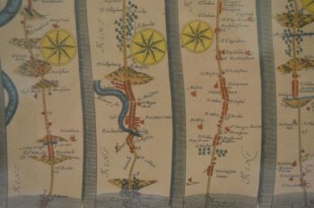 The Road From London To Dover Strip Map by John Ogilby. (5)