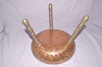 Persian Iran Cooper &amp; Brass Foot Warmer Stool. (5)