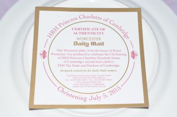 Princess Charlotte Christening July 5th 2015 Commemorative Plate. (5)