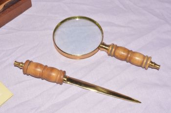 Past Times Gentleman&rsquo;s Magnifier and Letter Opener. (2)
