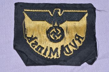 German WW2 RVD Minsk Railway Sleeve Eagle Title Patch (4)