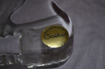 Goebel Lead Crystal Glass Owl Ornament. (3)