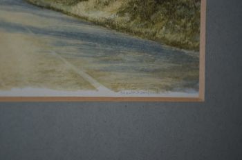 Sheila Sanford Signed Water Colour Painting, The Lane In Winter. (7)