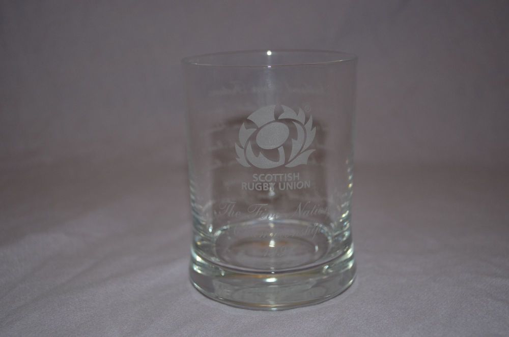 Famous Grouse Whiskey Tumbler, Five Nations Championship 1997.