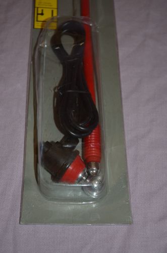 Retro Classic Car Halfords Red Flexible Rubber Aerial. (4)