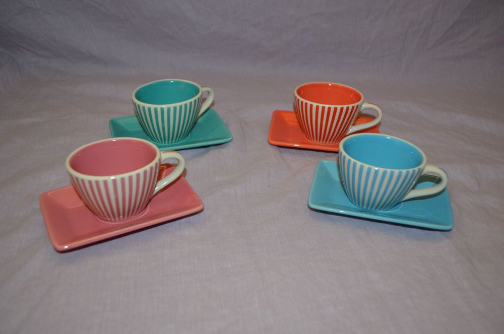 Yves Rocher Set of Coffee Cups & Saucers.