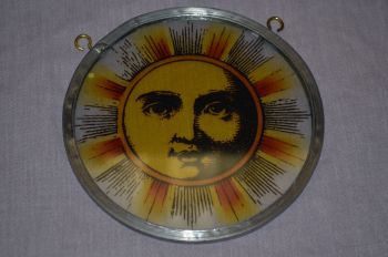 Stained Glass Panel Window Hanger Medieval Sun. (3)