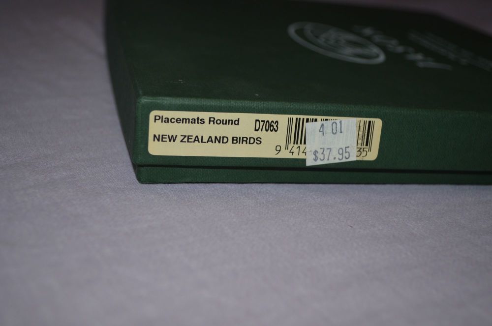 Jason Placemats, New Zealand Birds.