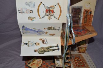 Three Dimensional Pop Up Edwardian Doll House Book. (6)