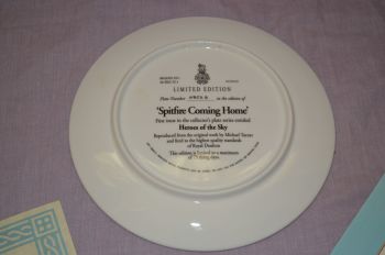 Royal Doulton Spitfire Coming Home Limited Edition Plate. (4)