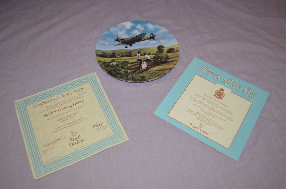 Royal Doulton Spitfire Coming Home Limited Edition Plate.