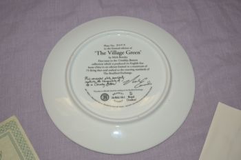 Royal Doulton The Village Green, Crinkley Bottom Collectors plate. (4)