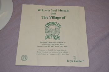 Royal Doulton The Village Green, Crinkley Bottom Collectors plate. (7)
