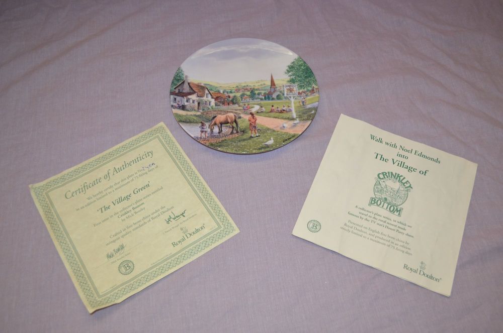 Royal Doulton The Village Green, Crinkley Bottom Collectors plate.
