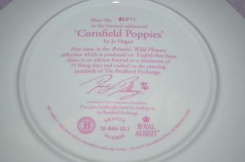 Royal Albert Cornfield Poppies Collectors Plate. (4)