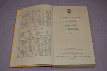 AA Members Annual Handbook 1956. (3)