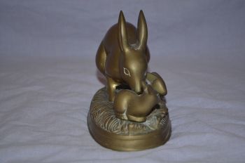 Brass Rabbits Bunnies Ornament. (4)