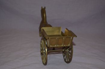 Brass Horse and Cart Ornament (2)