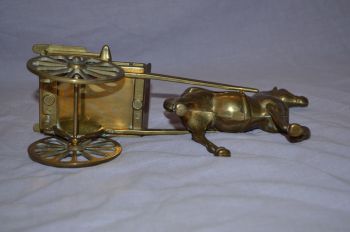 Brass Horse and Cart Ornament (6)