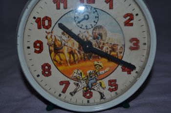 Vintage Cowboy Wild West Alarm Clock (2)
