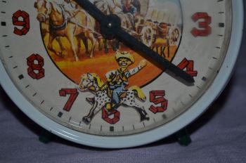 Vintage Cowboy Wild West Alarm Clock (6)
