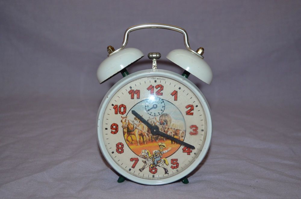 Vintage Cowboy Wild West Alarm Clock
