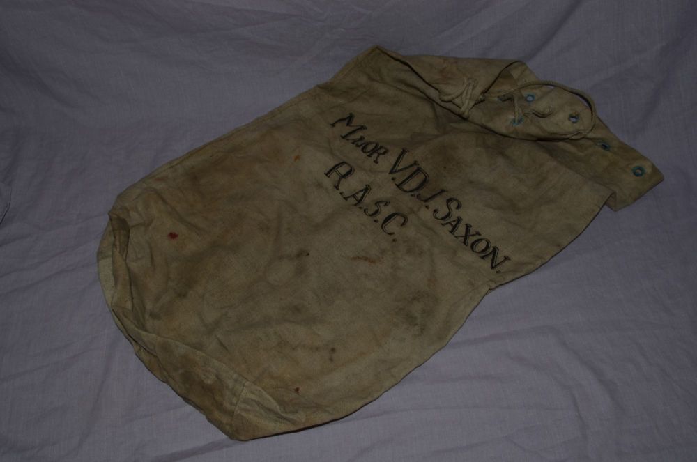 Original WW2 RASC White Kit Bag, 1940.