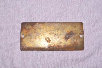 B Dixon Bate Brass Towing Bracket Plate, Austin A70, Hampshire, Hereford (3