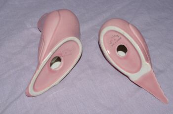 Pink Dove Candle Holders. (4)